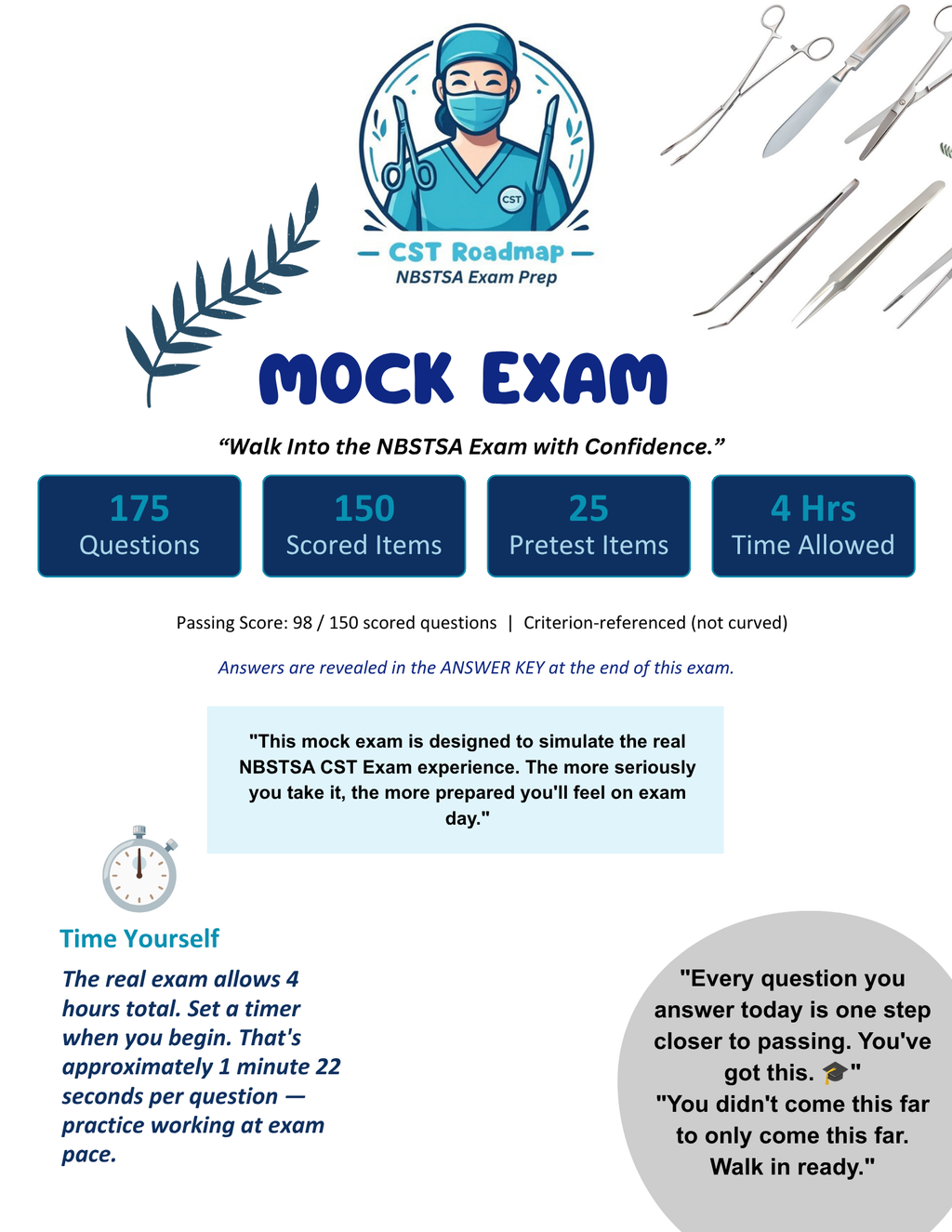Mock Exam For NBSTSA