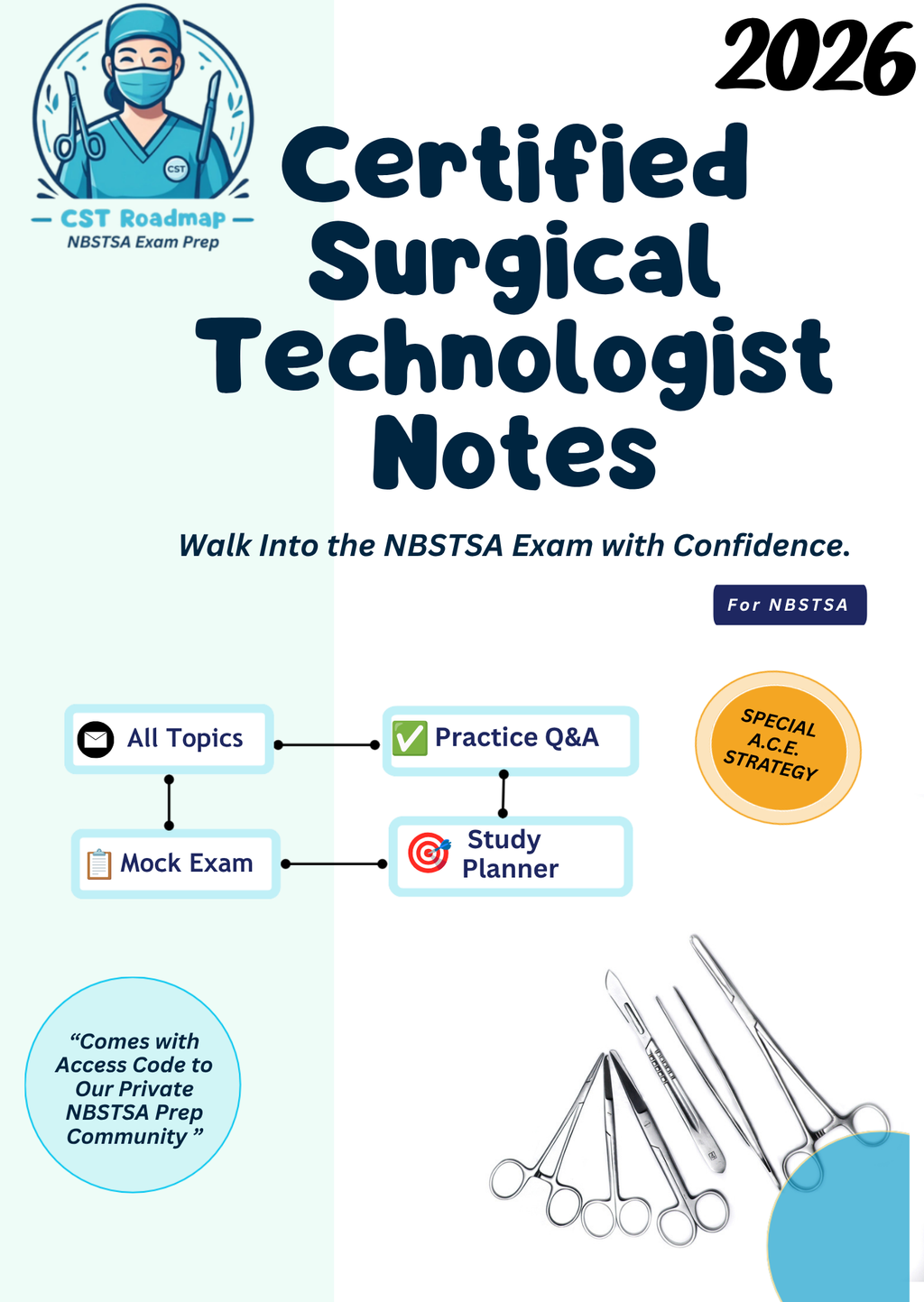 Certified Surgical Technologist Notes for NBSTSA + Study Planner + Mock Exam | Promotional Price for a Limited Time