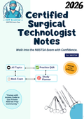 Certified Surgical Technologist Notes for NBSTSA + Study Planner + Mock Exam | Promotional Price for a Limited Time