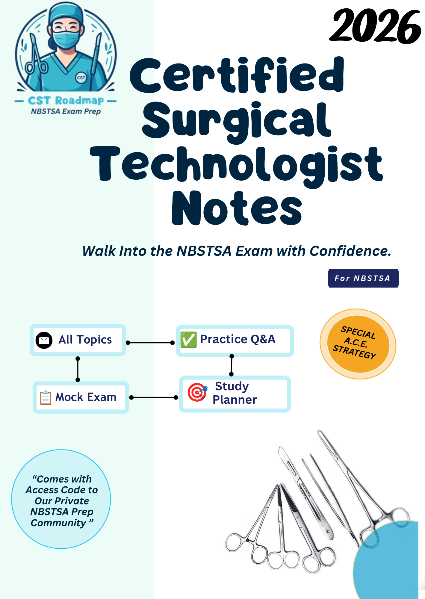 Certified Surgical Technologist Notes for NBSTSA + Study Planner + Mock Exam | Promotional Price for a Limited Time